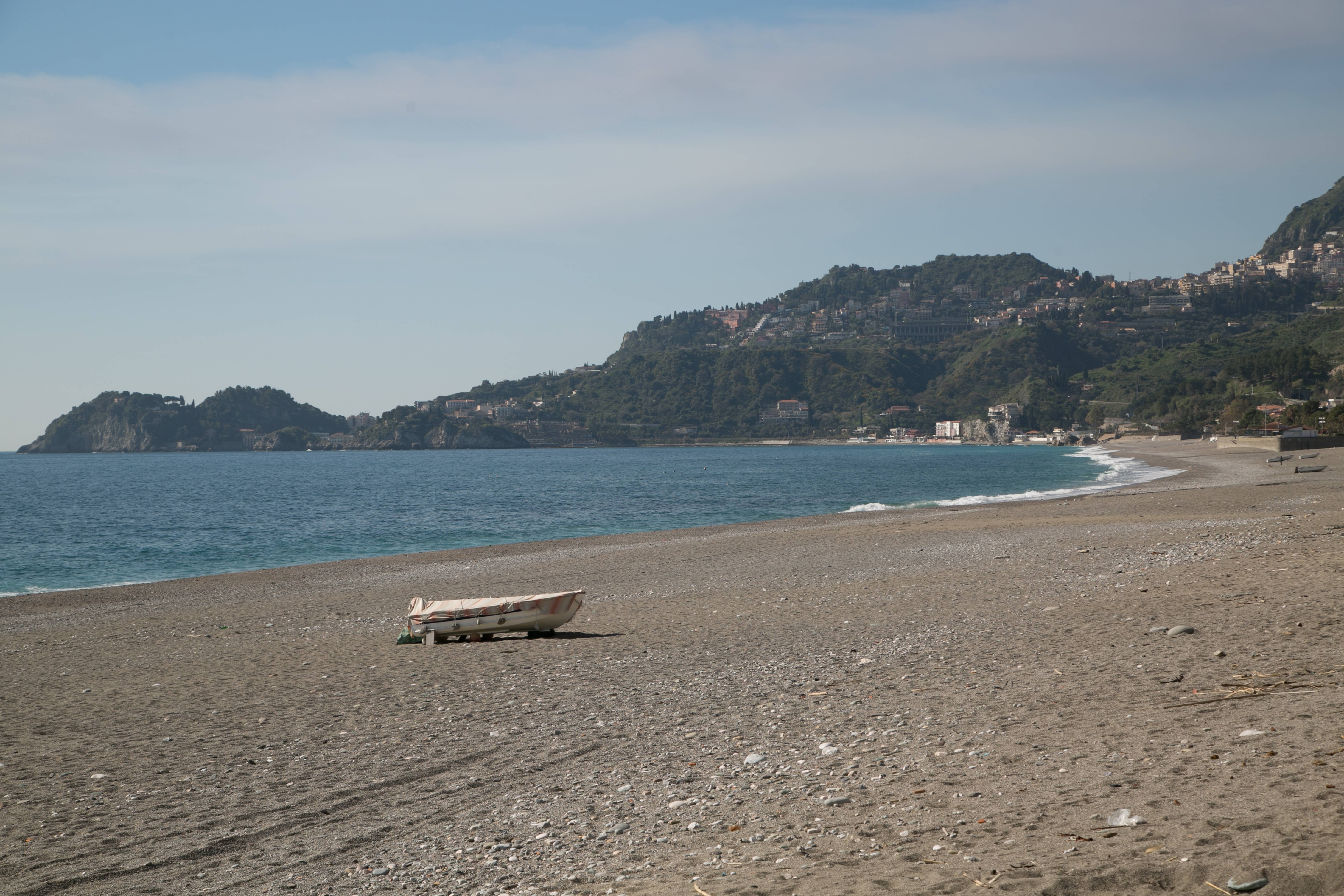 Spiaggia nella Baia di Taormina